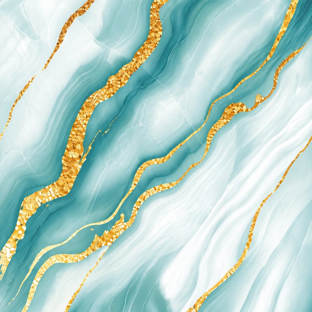 CA SQUARE AQUA GOLD, marble-look wall tile for bathroom (view 9)